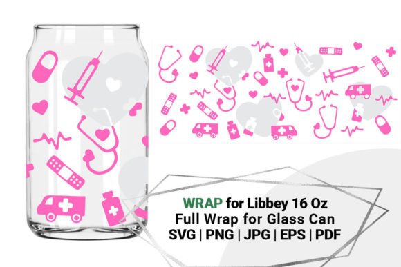 Medicine, Nurse Svg for Libbey 16 Oz