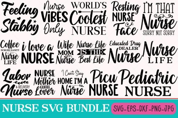 Nurse Svg Bundle 2: A Versatile Design for Crafters