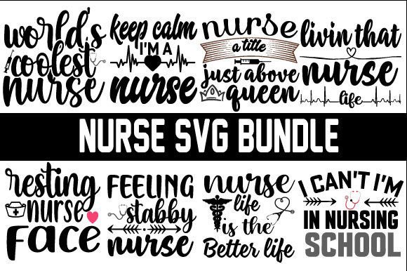 Nurse SVG Bundle Tshirt Design Review