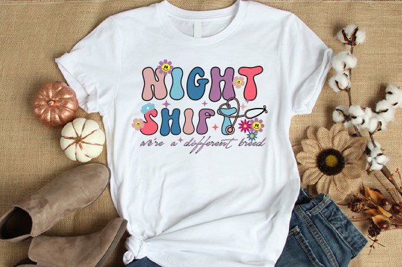 Retro Night Shift Nurse Sublimation Review