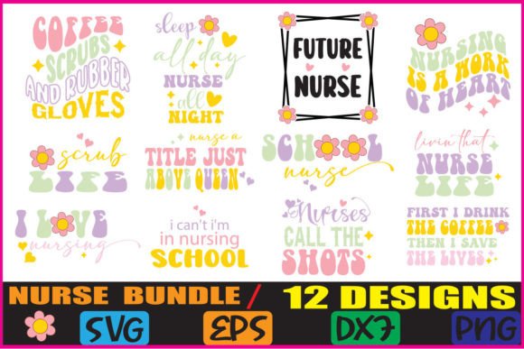 Retro Nurse Svg Bundle: A Versatile Design for Nurses