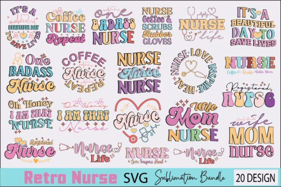 Retro Nurse SVG Sublimation Bundle Review