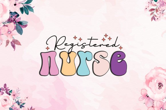 Retro Registered Nurse SVG Sublimation