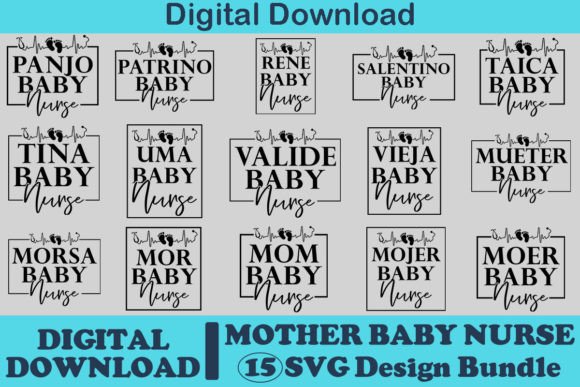Reviewing Mother Baby Nurse Svg Design Bundil