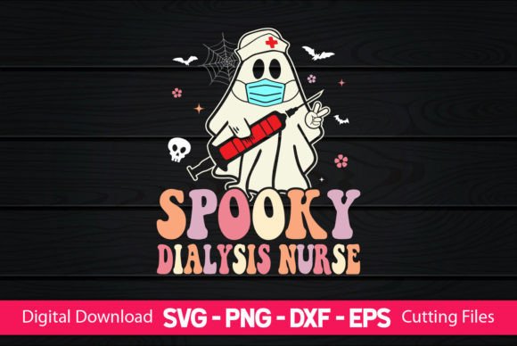 Spooky Dialysis Nurse: A Charming Halloween Design